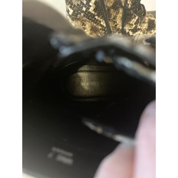 Report Zander Snake Print  Lace Up Zip Side Solid Mesh Toe Combat Boot Size 7 - Picture 7 of 9